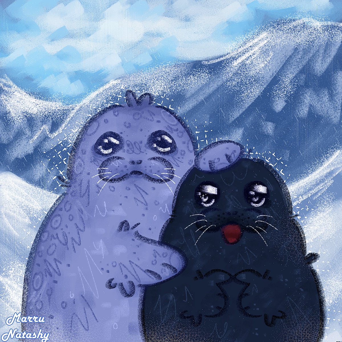 MarruNatashy's tweet photo. 🩵🦭Best Friends🦭🩵
#sealtober #sealtwt https://t.co/kqx9epx2ay