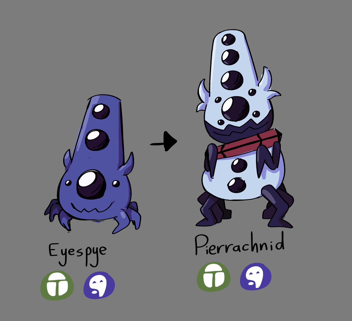 walmartyuri's tweet photo. ummm freaky spider fakemon for halloween and since pokemon is “in” rn #pokemon #fakemon #pokemonart https://t.co/7g2zo7DvV1