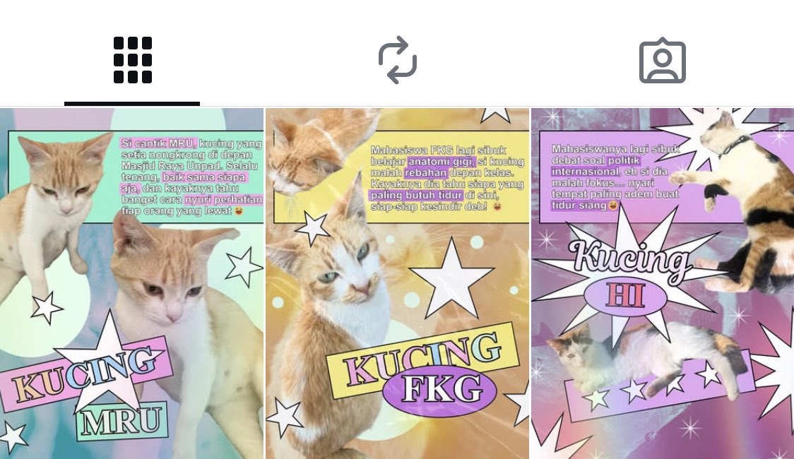 keluaran kucing lagi nyip nyip 🐱

CEKYY CEKYY:
instagram.com/pawjadjaran?ig…