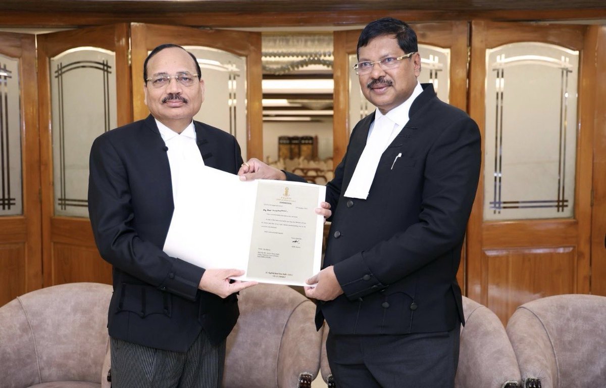 Chief Justice of India Dr. B.R. Gavai has recommended to the Union Government the name of Justice Surya Kant as his successor to the office of the Chief Justice of India.
