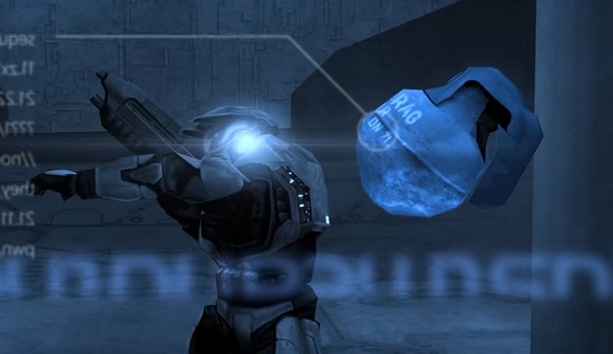 LateNightHalo's tweet image. This is the kind of energy that is missing from the Halo remake’s “shell” right now. In game looks pretty but the UI elements? Marketing? Load screens? It lacks that Y2K aura

Especially now that Y2K fashion, turn of the millennium aesthetic, etc etc is BACK..the remake needs it