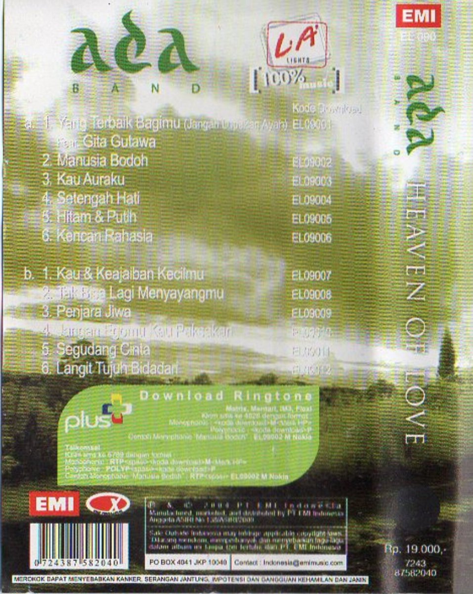 21 years ago today, Ada Band released ‘Heaven Of Love.’