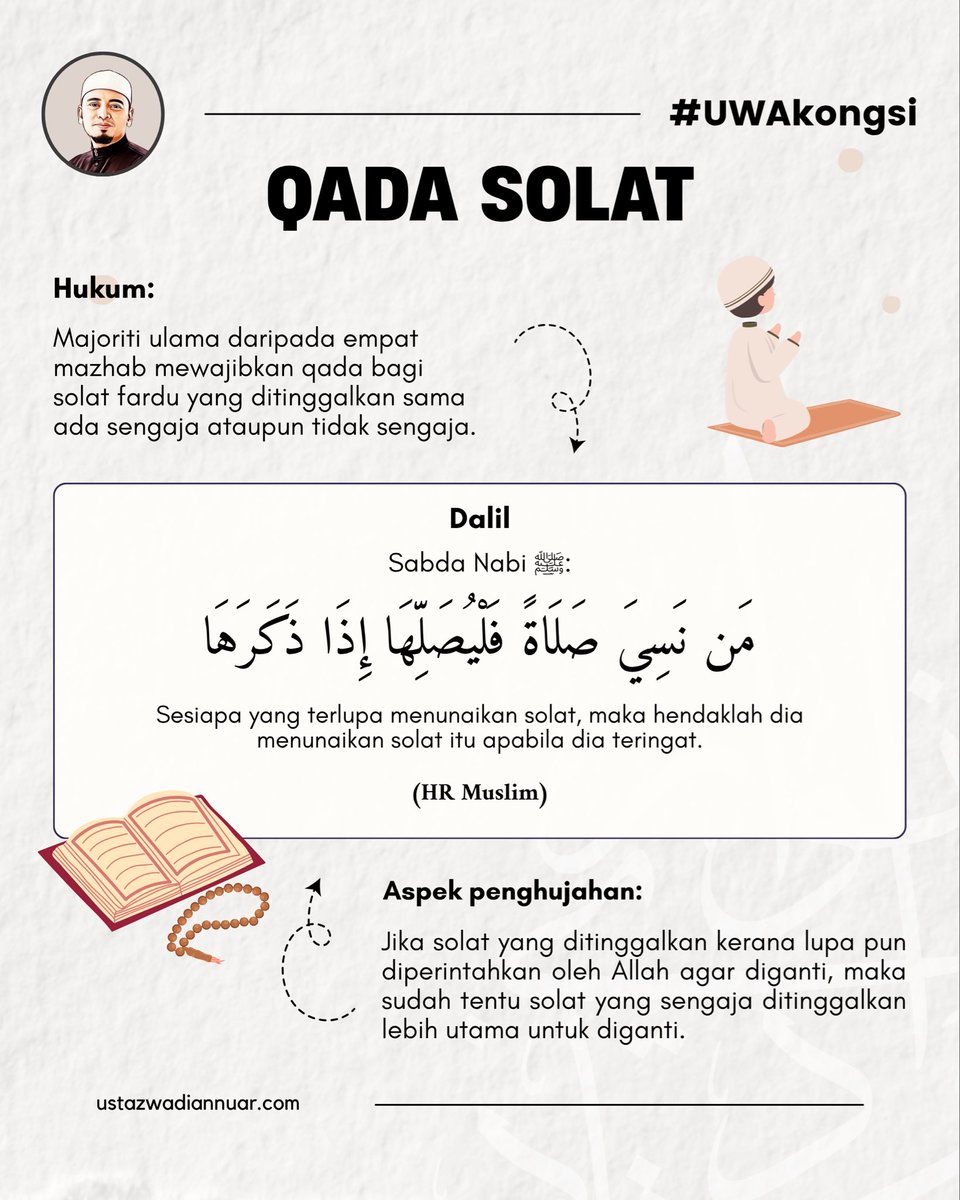 Solat yang ditinggalkan bukan sekadar dosa tapi hutang dengan Allah SWT. Jangan biar tertunggak lama.