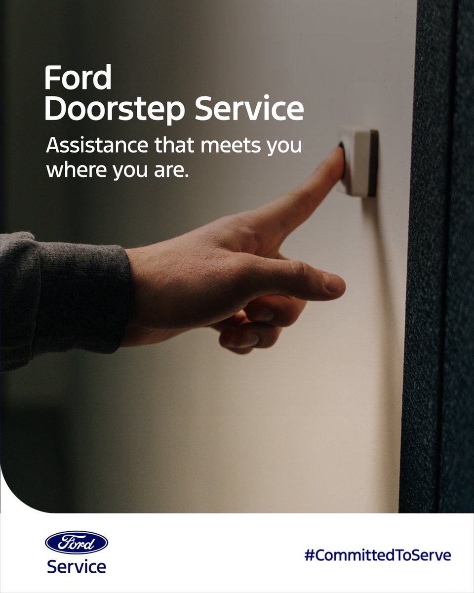 FordIndia's tweet image. Expert service shouldn’t mean extra effort. With Ford Doorstep Service, you get convenience, reliability, and care - all at no additional cost.
#CommittedToServe