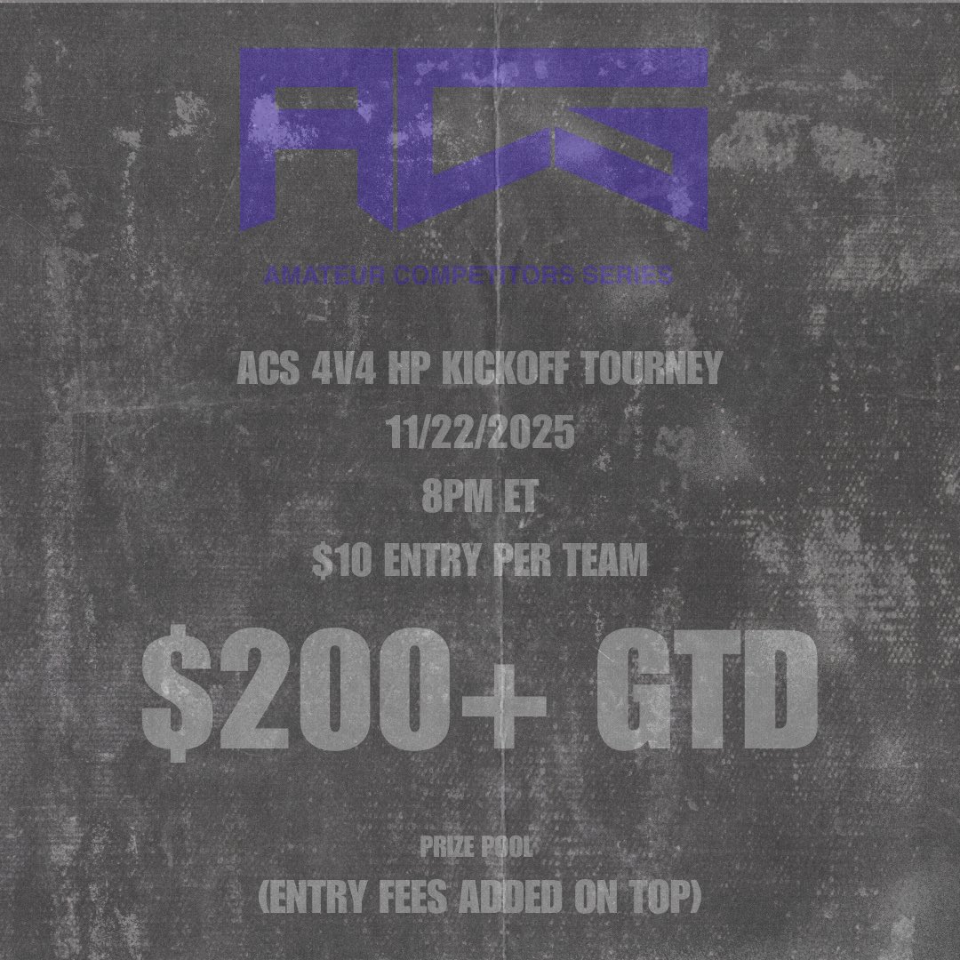 Amateur Competitors Series (ACS) tweet media