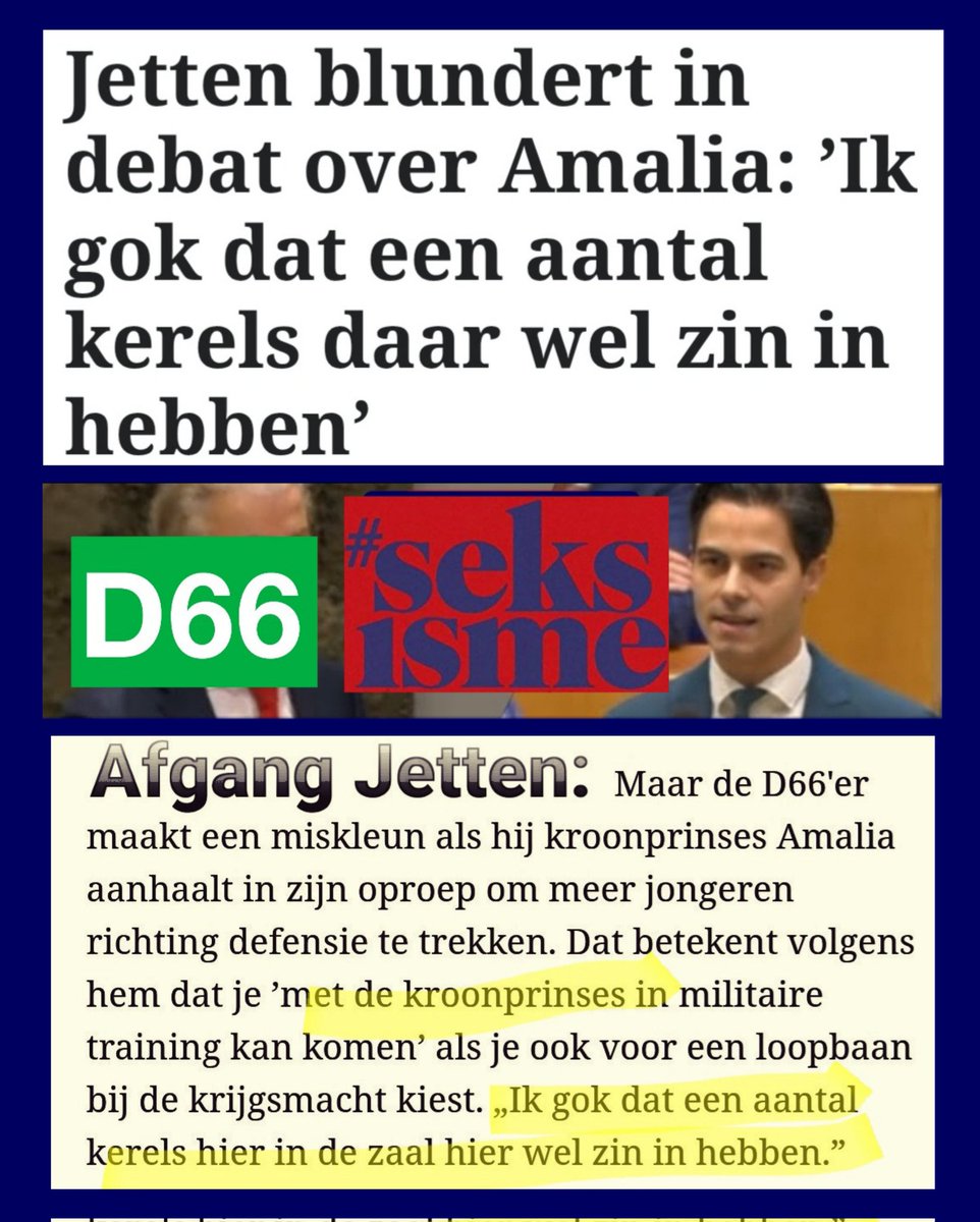 janseip2's tweet photo. #D66 #Robjetten #Seksisme #amalia https://t.co/xcOdeucsFk