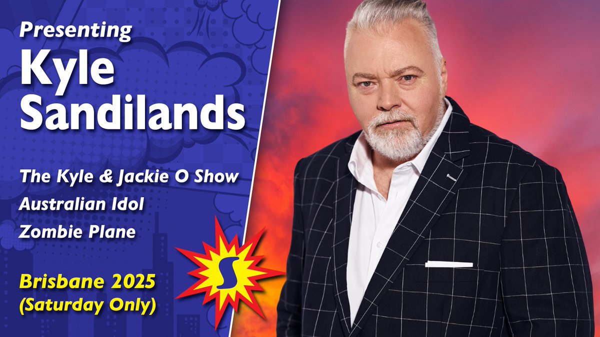 SupanovaExpo's tweet image. Joining his Zombie Plane co-stars on Saturday, Kyle Sandilands is set to touch down for #Brisnova!

As co-host of the record-breaking Kyle &amp;amp; Jackie O Show, and a current judge on Australian Idol, Kyle is one of Australia’s most recognisable personalities. supa.fans/KSandilands