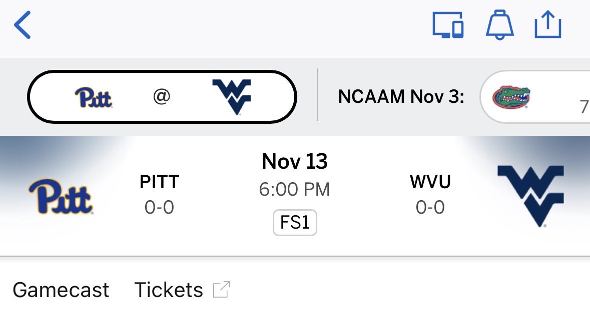 I’ll be at this game to see us win in person.