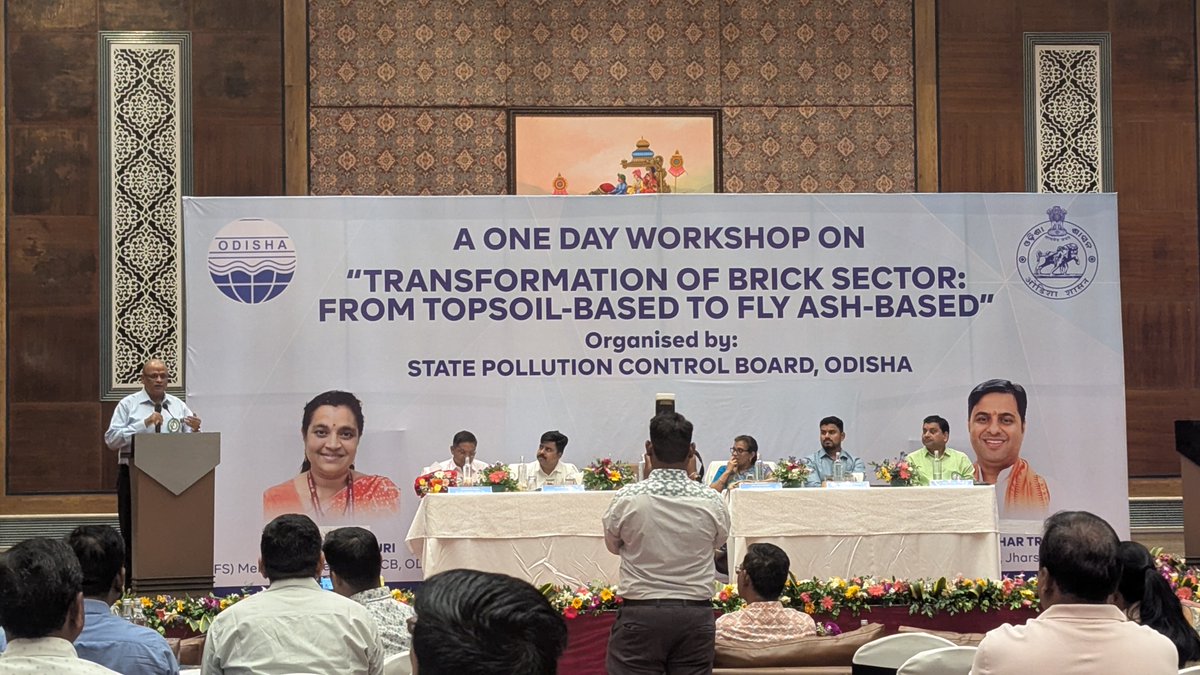 Development Alternatives (@daperspectives) on Twitter photo Continuing its commitment to greening India’s brick sector, Development Alternatives (DA) participated in a workshop on “Transforming the Brick Sector: From Top-soil Based to Fly Ash-based” organised by the Odisha State Pollution Control Board (OSPCB) in Bhubaneswar on 18 October Continuing its commitment to greening India’s brick sector, Development Alternatives (DA) participated in a workshop on “Transforming the Brick Sector: From Top-soil Based to Fly Ash-based” organised by the Odisha State Pollution Control Board (OSPCB) in Bhubaneswar on 18 October