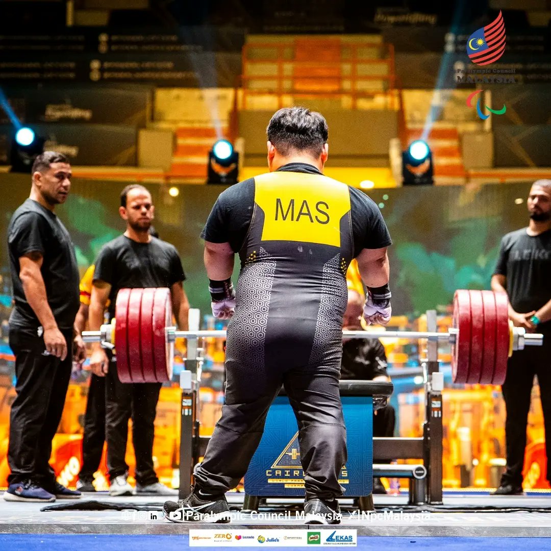 NpcMalaysia's tweet photo. CAIRO 2025 | WPPO WORLD CHAMPIONSHIPS
Bonnie Bunyau Gustin is unstoppable!
📷: @Paralympics
#Cairo2025 #WPPOWorldChampionships #ParaPowerlifting #TeamMalaysia #DoubleGold #ElitePowerlifting #ParaSukan #MajlisParalimpikMalaysia #PCM https://t.co/gcBcA8vYYI