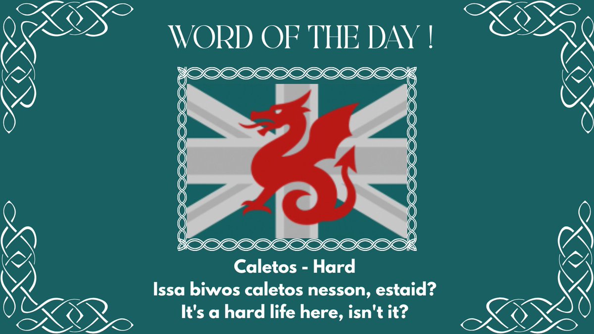 BrittonRevival's tweet image. Word of the day!
#Languagerevival #Endangeredlanguages