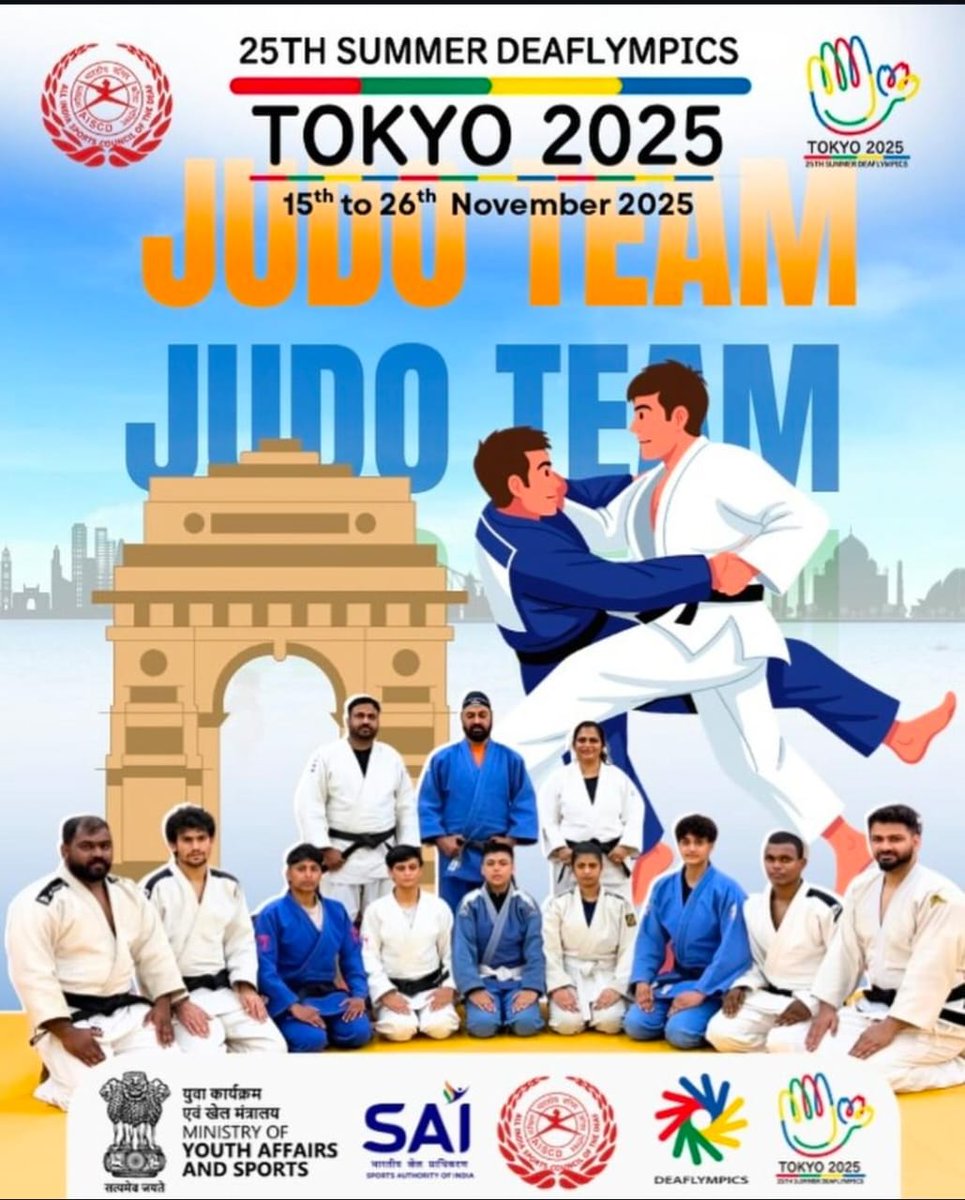 OSCDeaf_offical's tweet photo. @Odisha Sh. SAMBID DAS is now in national Judo Coaching Camp at SAI PATIALA from 24th October to 13th November for preparation @DEAFLYMPIC 2025 AT TOKYO, JAPAN.
Let's come together to support hum as he aim for glory on the world stage.
#MYAS #SAI #OdishaForSports #CMO_Odisha https://t.co/RXgZuRu4mG
