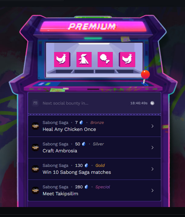 jenxang08's tweet photo. Omg Sabong Saga Arcade 😆🙄 @Ronin_Network 
Used all my skips just to get the same quest over and over. https://t.co/iEBYBsSZNM