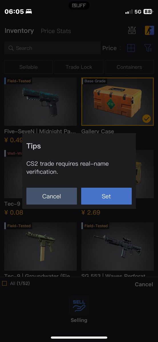 walegCSGO's tweet photo. @PauloMatew @c4rver You can only buy items then? Trying to sell stuff requires ID or Alipay verification and you said it only worked from buying directly on the marketplace and selecting Alipay payment method? https://t.co/ANZlzQVxLX