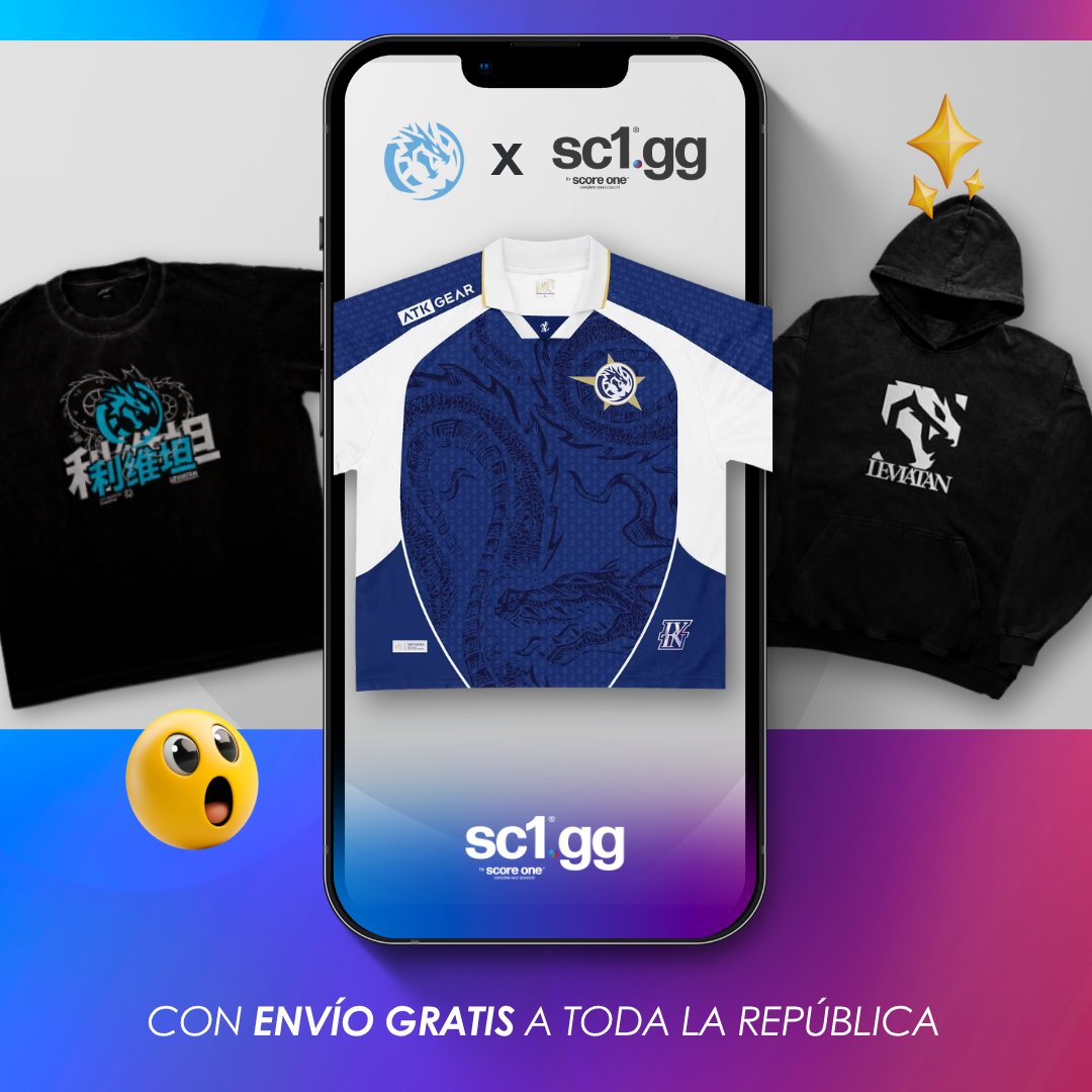 sc1mx's tweet image. 🐉 El poder del dragón ahora en tu outfit. Merch oficial de @LeviatanGG
Envío Gratis a México 📦 en sc1.gg

#ThinkDifferent #SC1
