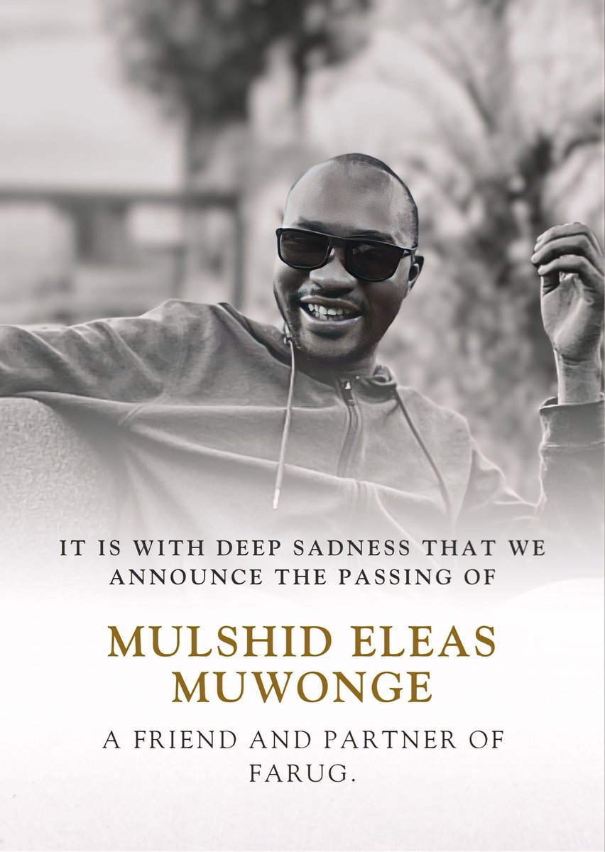 It is with deep sadness that we announce the passing of Mulshid Eleas Muwonge, a friend and partner of FARUG.

Mulshid worked with us with dedication and professionalism, contributing greatly to our programs and the communities we serve. His commitment, warmth, and insight left a