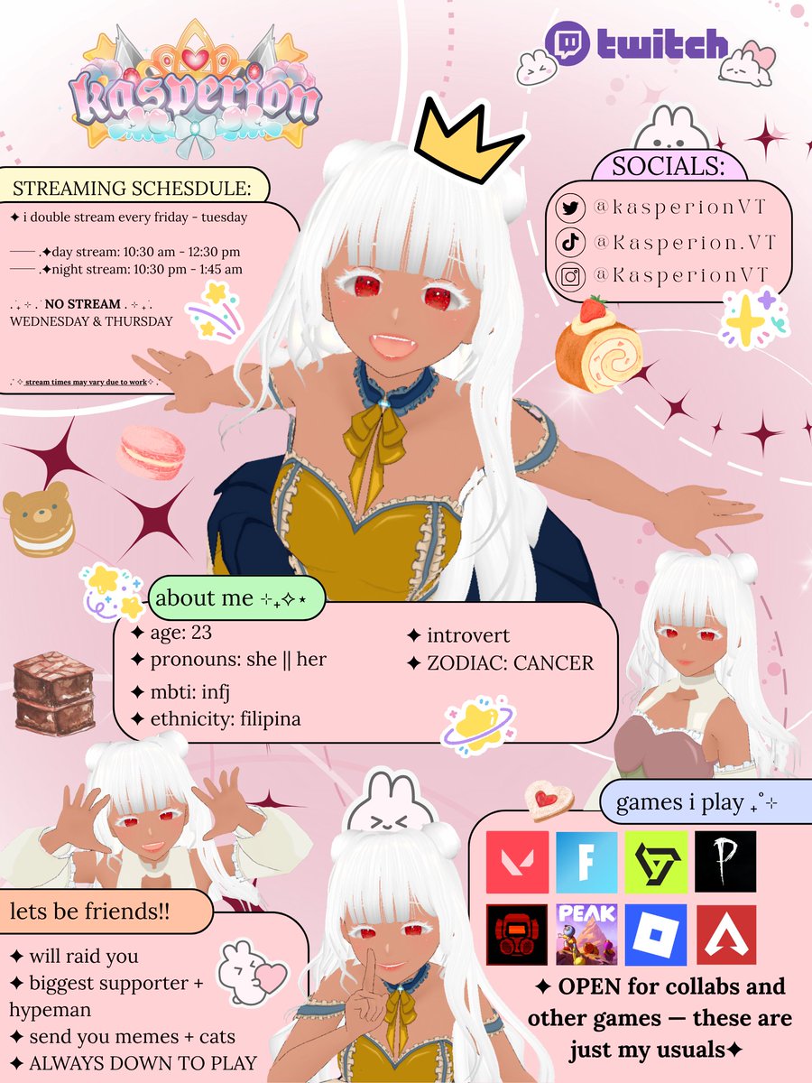 kasperionVT's tweet image. once i was a regular schoolgirl… and then *BAM* truck-kun decided it was my turn. hi hi, my name is kasperion! i’m an isekai’d celestial princess, here to unleash mischief, laughter, and lots of sussy jokes wherever i go ~

 i hope we can be friends and start this story…