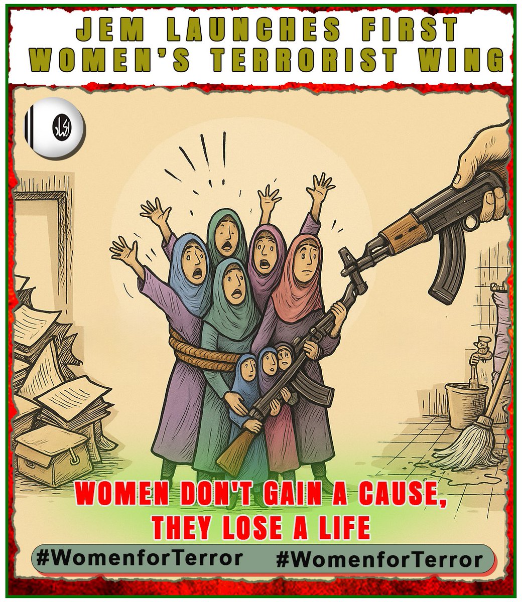 Hafizdar5's tweet image. “Pakistan’s terror groups now weaponize women — turning victims into pawns of propaganda.”
#WomenForTerror #StopRadicalization #UnmaskPakistan