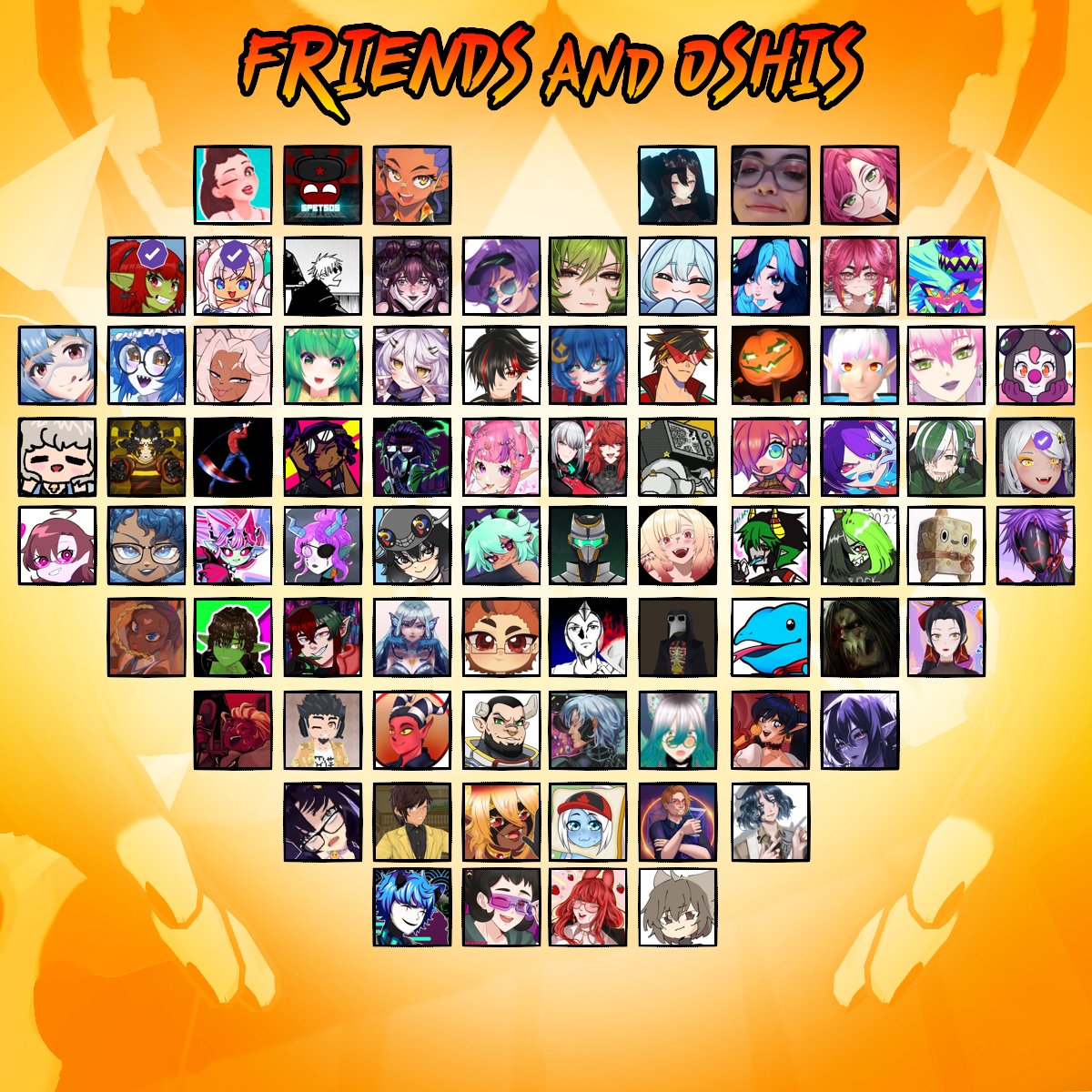 My heart is full of friends and oshi's. ❤️❤️❤️