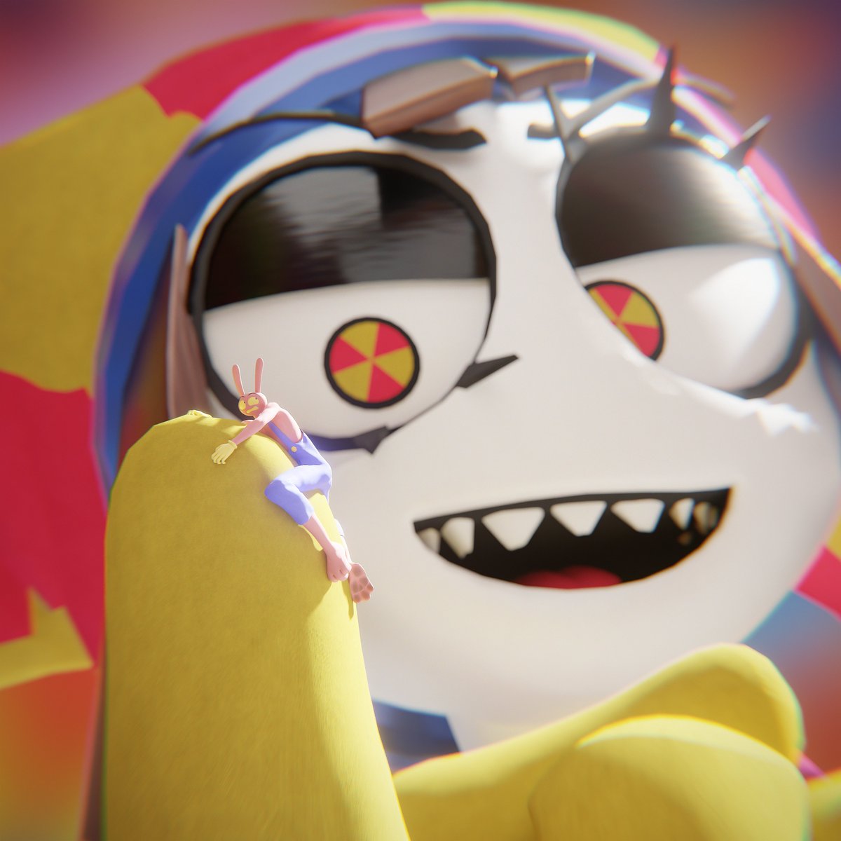 Big_d0rk's tweet photo. (1/2)
- Hehe~ Got you lil' bunny >:p Now what should I do with- Wait a minute, are you... ENJOYING this!?

#SizeTwiter #JaxNSFW #PomniNSFW https://t.co/INxFOE7gMK