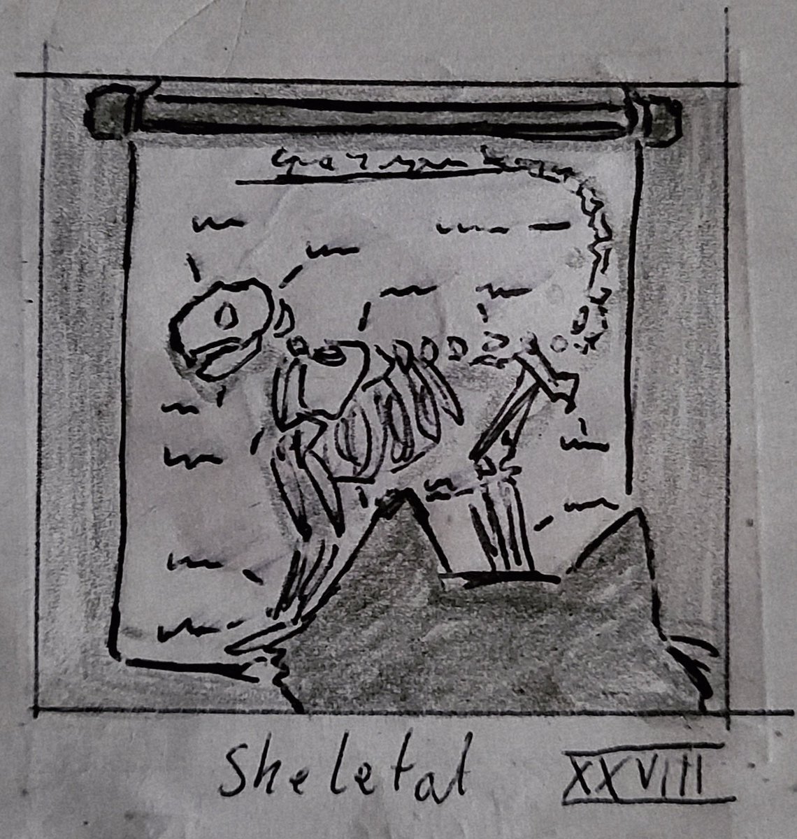 #Inktober day 28: skeleton