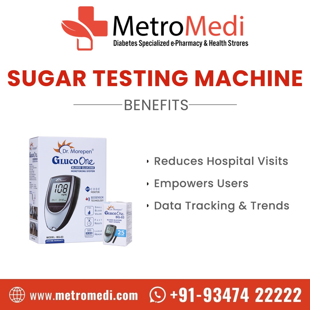 MetroMedi1's tweet image. Take control of your health with our reliable sugar testing machine! 🩺

𝐁𝐨𝐨𝐤 𝐎𝐧𝐥𝐢𝐧𝐞 𝐆𝐞𝐭 𝐅𝐚𝐬𝐭 𝐃𝐞𝐥𝐢𝐯𝐞𝐫𝐲
𝐰𝐞𝐛𝐬𝐢𝐭𝐞 🌐: metromedi.com
𝐂𝐨𝐧𝐭𝐚𝐜𝐭 📞: 𝟗𝟑𝟒𝟕𝟒 𝟐𝟐𝟐𝟐𝟐

#SugarTesting #DiabetesCare #HealthMatters #BloodSugarCheck