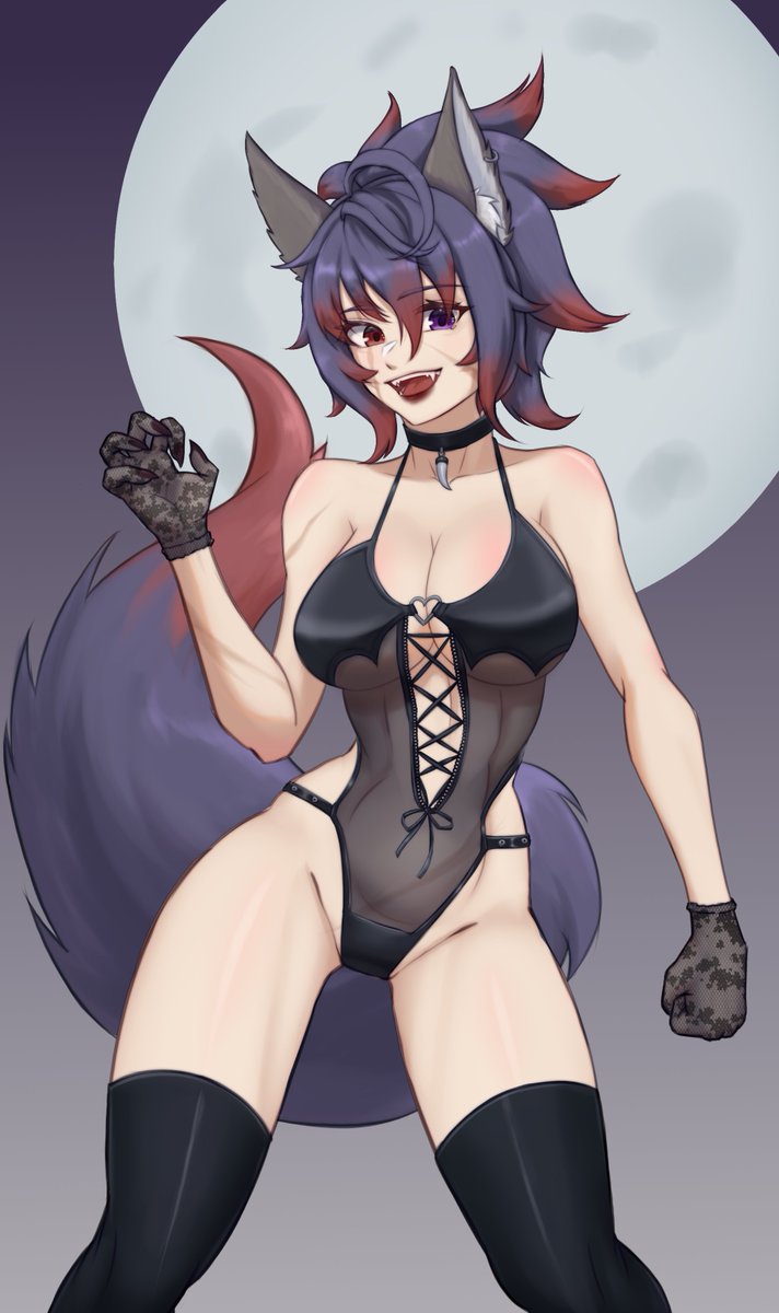 "AWOOOOOOO! IT'S MY BIRTHDAY, BITCH!!"

Here's my birthday surprise gift for the lovely <a href="/JuneSindo/">June Sindo VTuber</a>: the viking wolf girl dressed as a lovely succubus! (sans wings and horns; after all, she doesn't need them)
🎨by: @KaifasNadrojo

#Vtuber #ENVtuber #JuneyArt
