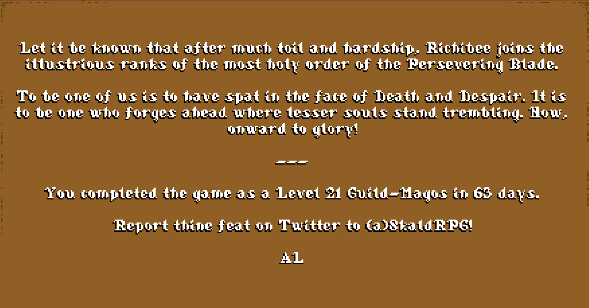 rbisso's tweet photo. @SkaldRpg Heck yeah, such a wonderful game. Thank you. Proud to be the latest member of The Most Holy Order of the Persevering Blade!! https://t.co/tY6HZ3qThH