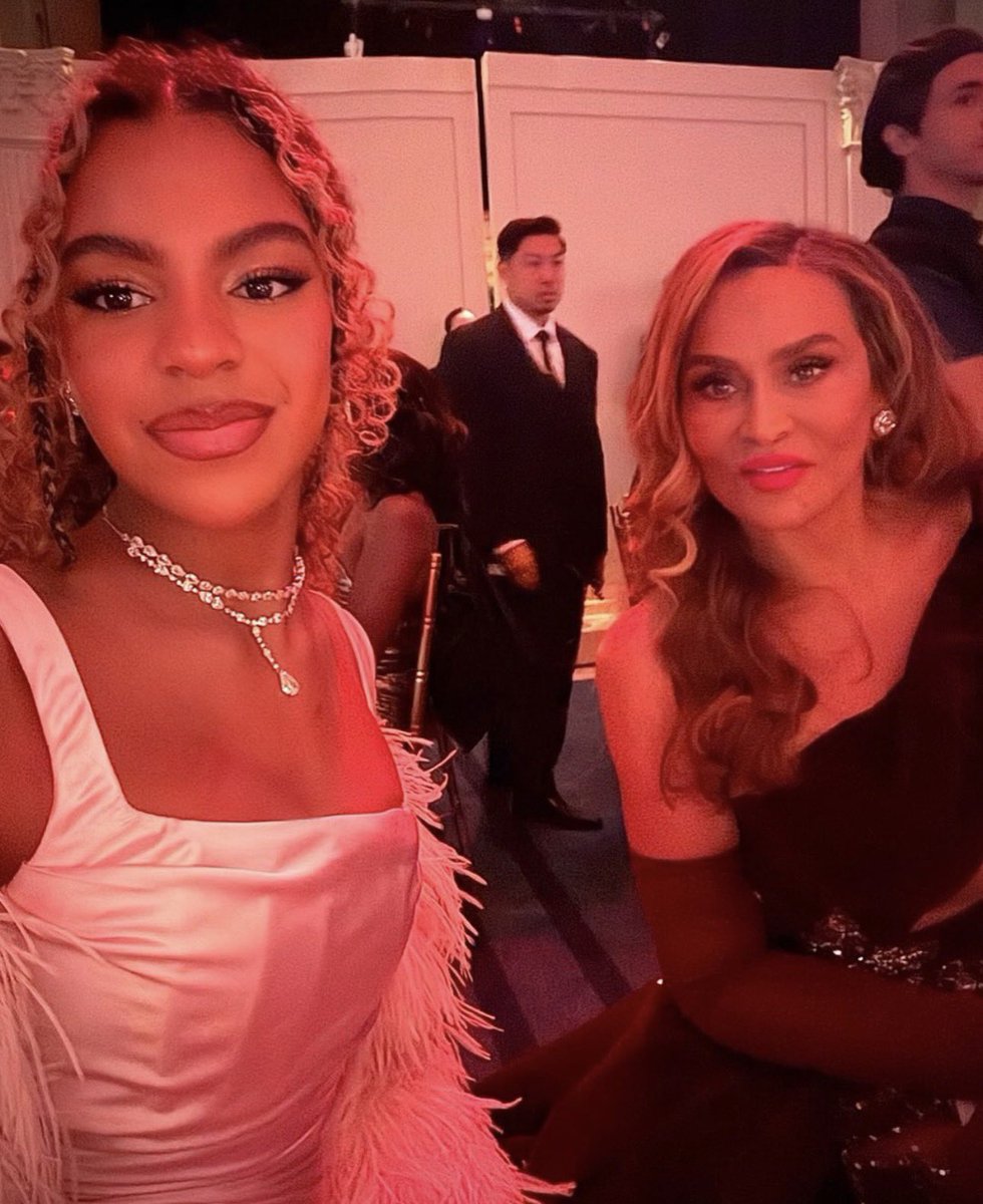 The legendary Blue Ivy with Mama Tina at the Angel Ball!