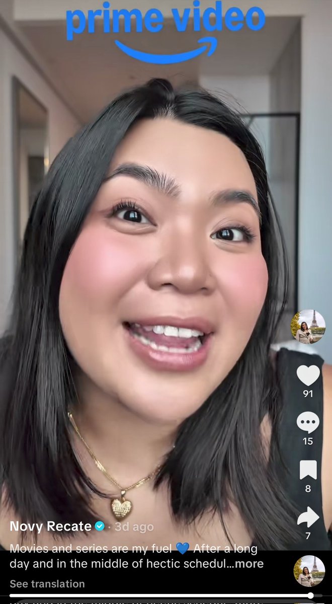 JHANEY πΈπ±π³οΈβπ (@_jeheyniii) on Twitter photo Yay excited for this! If you know Novy Recate from TikTok who's doing contents exclusively for Prime Video PH, will qlso be creating promo content for #TheAlibi soon π©·
Follow natin siya guys! π here's her account: tiktok.com/@novyrecate?_tβ¦ Yay excited for this! If you know Novy Recate from TikTok who's doing contents exclusively for Prime Video PH, will qlso be creating promo content for #TheAlibi soon π©·
Follow natin siya guys! π here's her account: tiktok.com/@novyrecate?_tβ¦