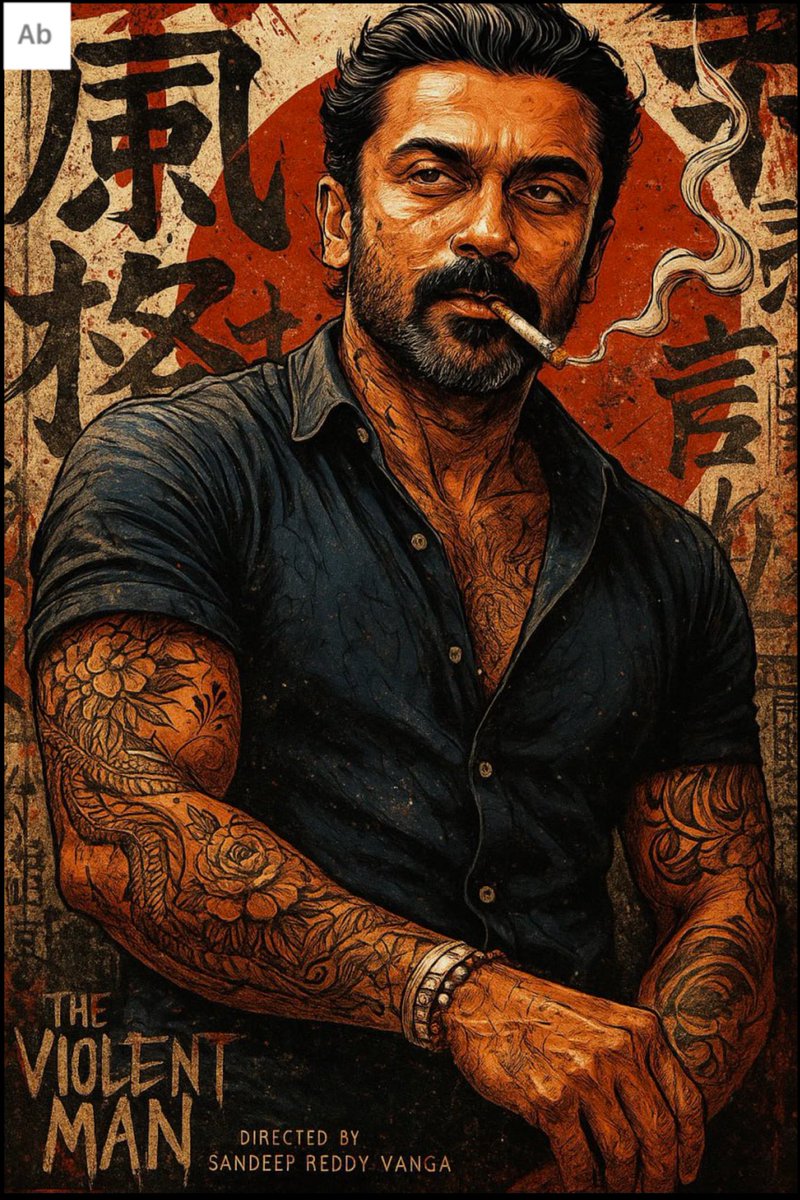 abdulaf_tweetz's tweet photo. Vanga’s vision × Suriya’s rage = pure cinematic madness📈🥵
Manifesting this combo for the future 🔥
@Suriya_offl 🤝@imvangasandeep
#Suriya #Karuppu #sandeepreddyvanga
#Spirit #suriya50 #violentman https://t.co/EIV6GN9og8