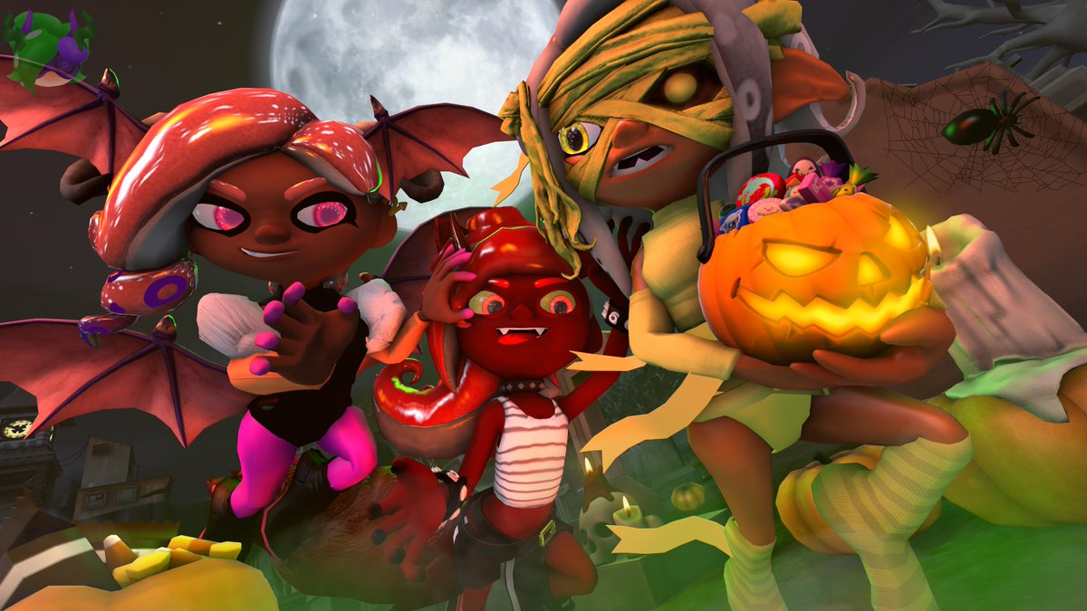 🐙Happy Splatween🎃
-
🟡Zahria
🔴Bloody
🟠 Emily: <a href="/TwoDevSensei/">Dενiε - デヴィ-COMMISSIONS OPEN-</a> 
#Splatoon3 #Splatoon2 #Splatoon #octarian #octoling #salmoling #spookymonth #Halloween2025 #SFM #OC