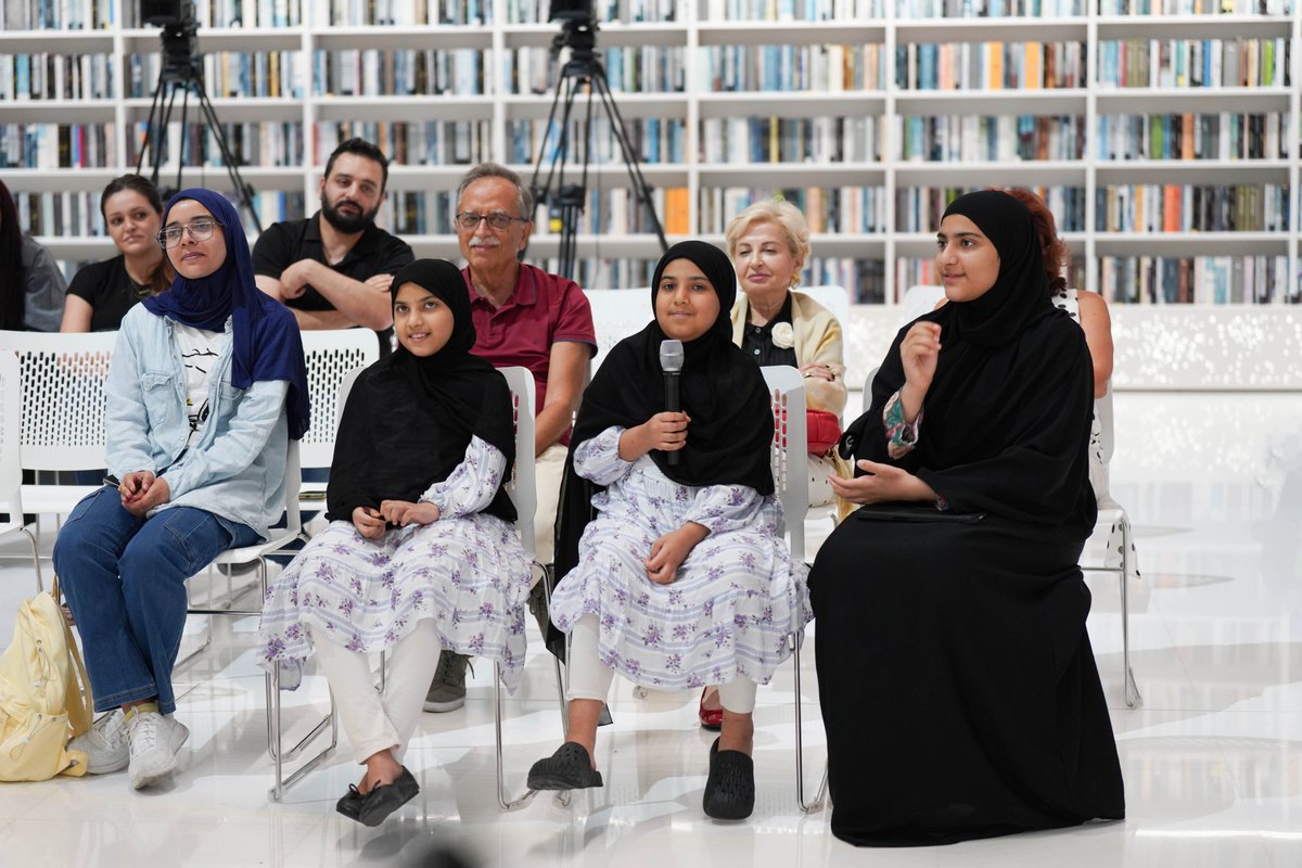 mbrlae's tweet image. Highlights from &apos;Colors and Harmony: A Dialogue of the Arts,&apos; an inspiring art evening organised by the #MohammedBinRashidLibrary and led by researcher and music composer Peter Nehme. The event explored the connection between music and abstract art and featured musical…