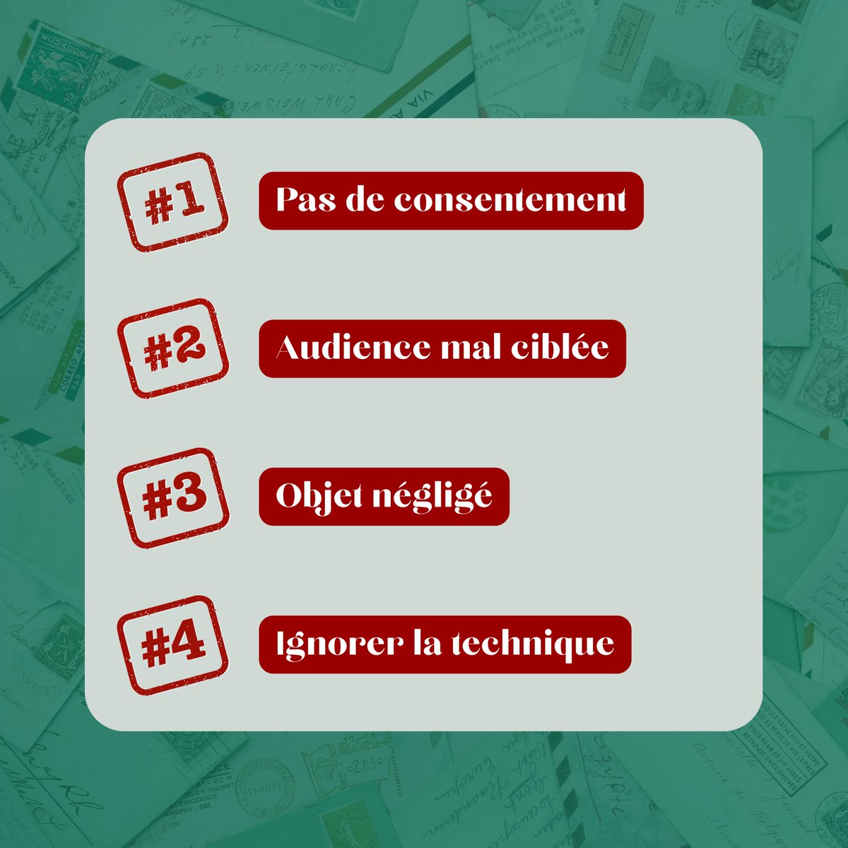 Webessor's tweet image. 💌 Le succès de vos campagnes d’emailing repose sur des bases solides !
De petites erreurs peuvent avoir de grandes conséquences...
👉Découvrez les 8 pièges à éviter pour booster vos taux d’ouverture et de clics !
#EmailMarketing #Emailing #MarketingDigital #StratégieMarketing