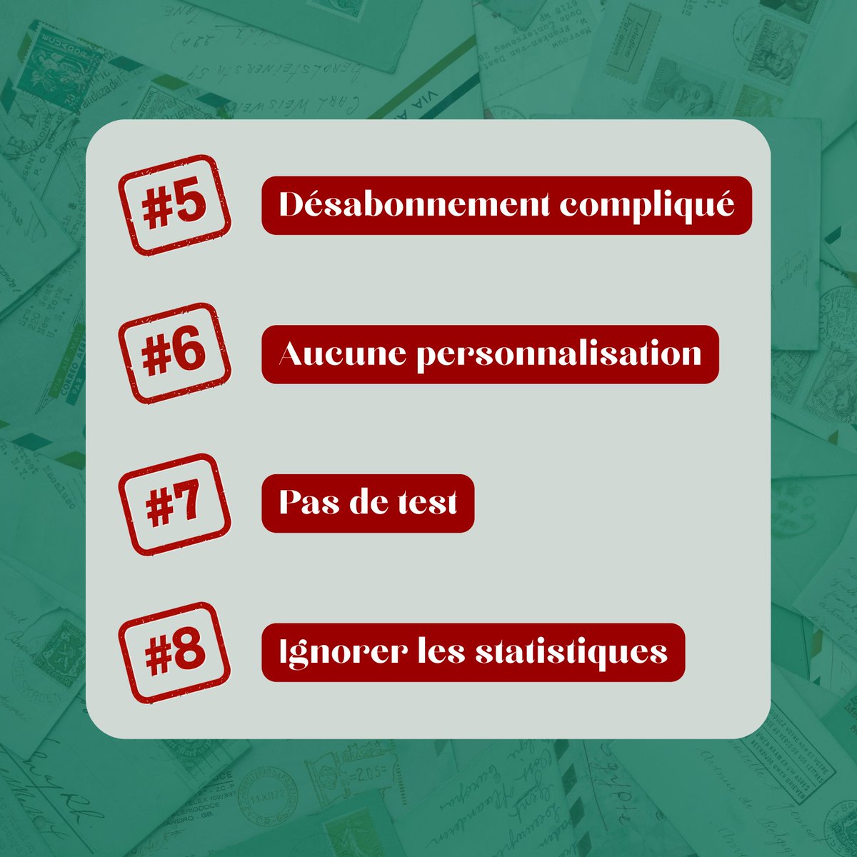 Webessor's tweet image. 💌 Le succès de vos campagnes d’emailing repose sur des bases solides !
De petites erreurs peuvent avoir de grandes conséquences...
👉Découvrez les 8 pièges à éviter pour booster vos taux d’ouverture et de clics !
#EmailMarketing #Emailing #MarketingDigital #StratégieMarketing