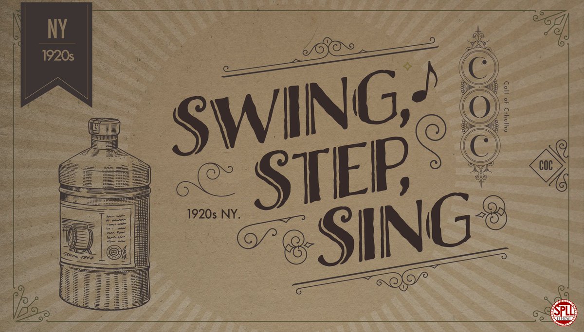 mosura_ya_TRPG's tweet photo. CoC「Swing, Step, Sing」

1920年代ニューヨークをスウィングのリズムに揺られながら探索しよう！

この時代でしか成り立たない背景が自慢のクラシックシナリオです！

（禁酒法下なら1930年代も可能！）
https://t.co/QUVIRH48kV

#さいのめ5_ヤオヨロズ
#さいのめ5_1920s継続 https://t.co/YwUNaA7Li0