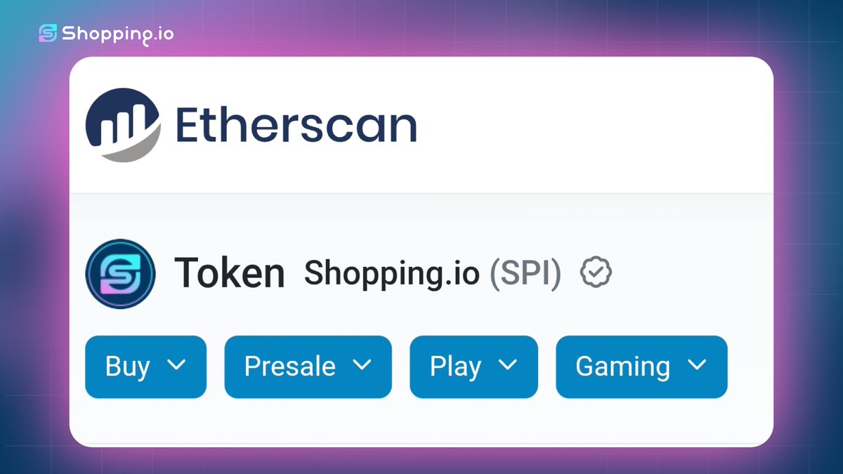 $SPI is verified now on <a href="/etherscan/">etherscan.eth</a>  ✅

0x4FeEA34369A00740Ba41b2d7cABe121F076FfE6E