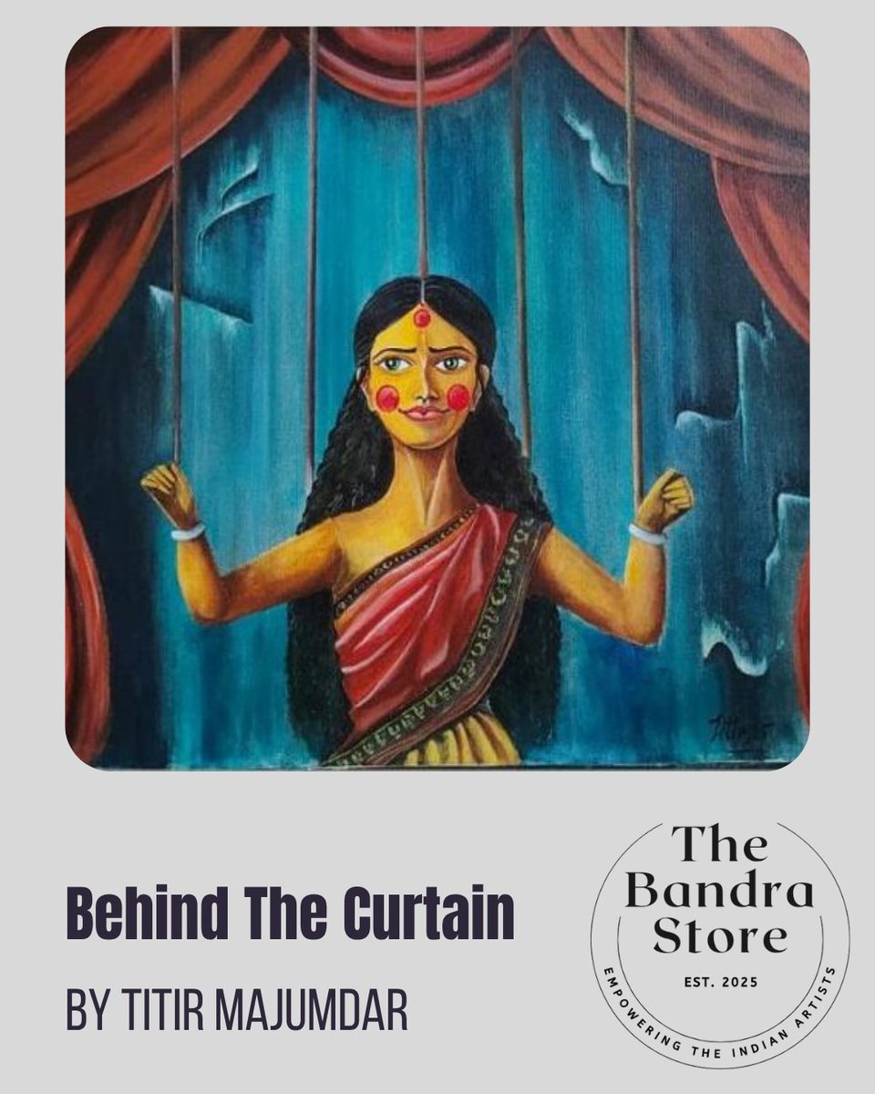 TheBandraStore's tweet photo. Titir Majumdar, a renowned artist on https://t.co/xtVYMhMIQX, celebrates India’s cultural spirit through her art.

The Bandra Store empowers Indian artists with online visibility, connecting them with art lovers &amp; buyers.

#IndianArt https://t.co/EJzGPphQms