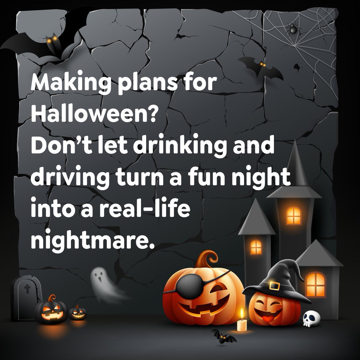 Making plans for Halloween? #66Express #OutsideTheBeltway reminds you to keep the scares on the big screen and in haunted houses—not on the roads. Don’t let drinking and driving turn a fun night into a real-life nightmare.
Buzzed Driving is Drunk Driving.