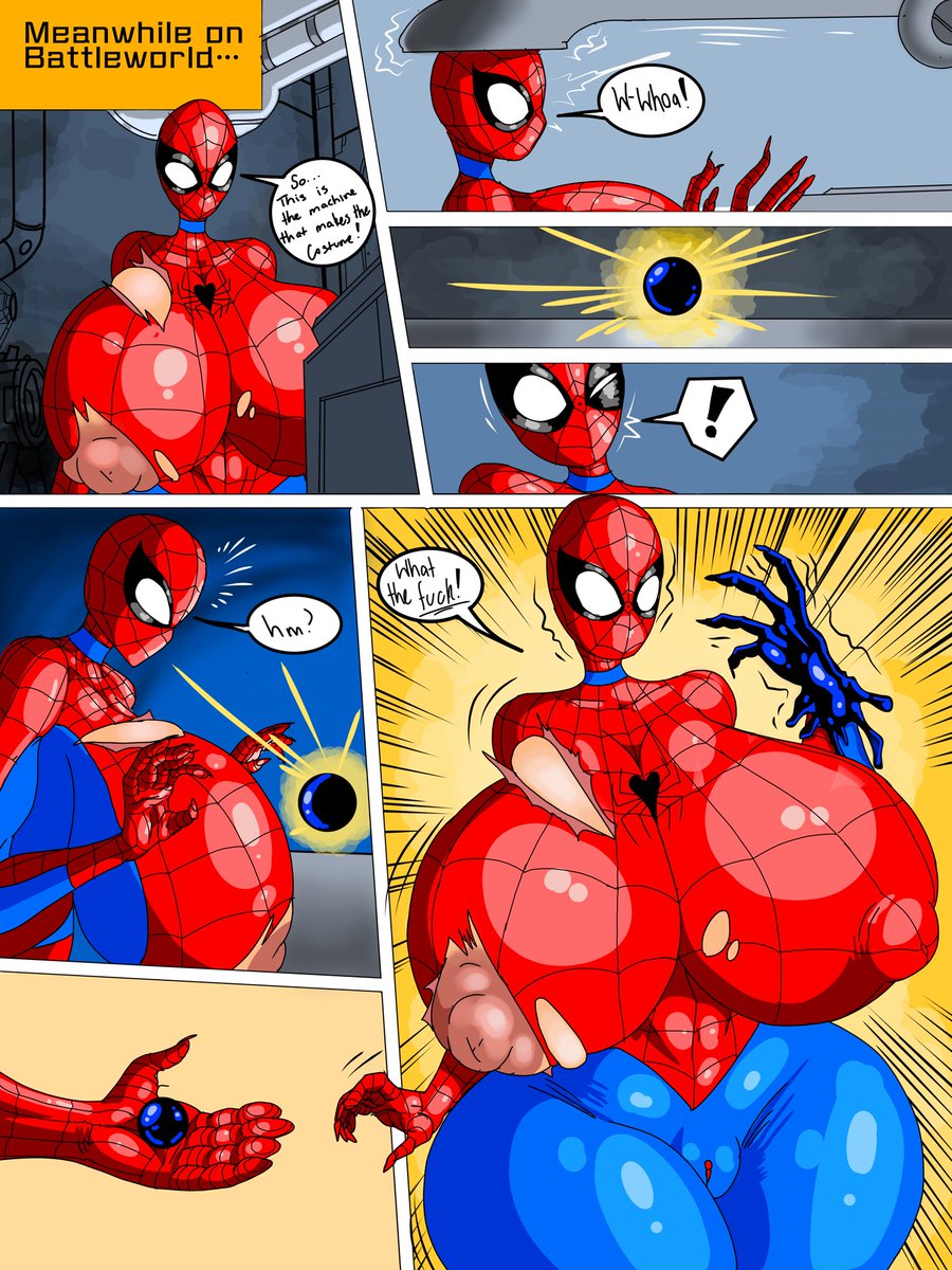 First page for the spider-slut comic is up.

Based off Secret wars #8 ! And is the origin of how Spider-Man gets the symbiote.. plenty of fun to come with that for Petra~

(Sorry for no posts for a bit. Me kinda sick)

#bimbo #Ass #rule34 #Marvel #MarvelNsfw #Spiderman