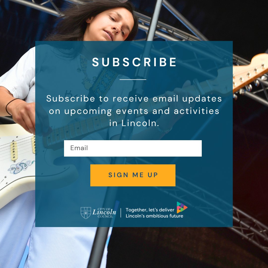 Want to be the first to know about events in the city? Subscribe to our Events in Lincoln e-newsletter to get updates on event listings and activities in Lincoln, from workshops, live music, family days out and more.

Subscribe: public.govdelivery.com/accounts/UKLIC…
