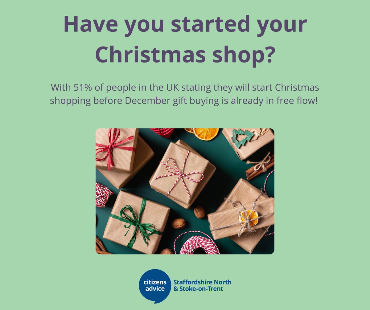 Citizens Advice Staffs North & S-oT (@sns_cab) on Twitter photo If you have any issues with gift purchases we can support you.
Have you have ordered items and they haven't arrived, or something you have purchased isn't quite right? 
You can contact our Consumer Service for advice around your legal steps on 0808 223 113, and press option 2. If you have any issues with gift purchases we can support you.
Have you have ordered items and they haven't arrived, or something you have purchased isn't quite right? 
You can contact our Consumer Service for advice around your legal steps on 0808 223 113, and press option 2.