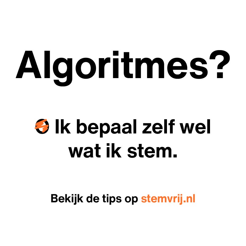 Hoe we stemmen bepaalt de toekomst van ons land. Dat moet je natuurlijk zelf weten! #StemVrij stemvrij.nl