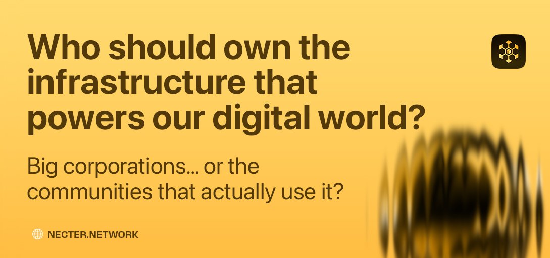 NecterNetwork's tweet photo. What do you think the future of the internet should look like, owned by platforms or powered by people? ๐
Drop your thoughts ๐
#NecterNetwork #Web3 #DePIN #AI https://t.co/sDxU5dpQNS