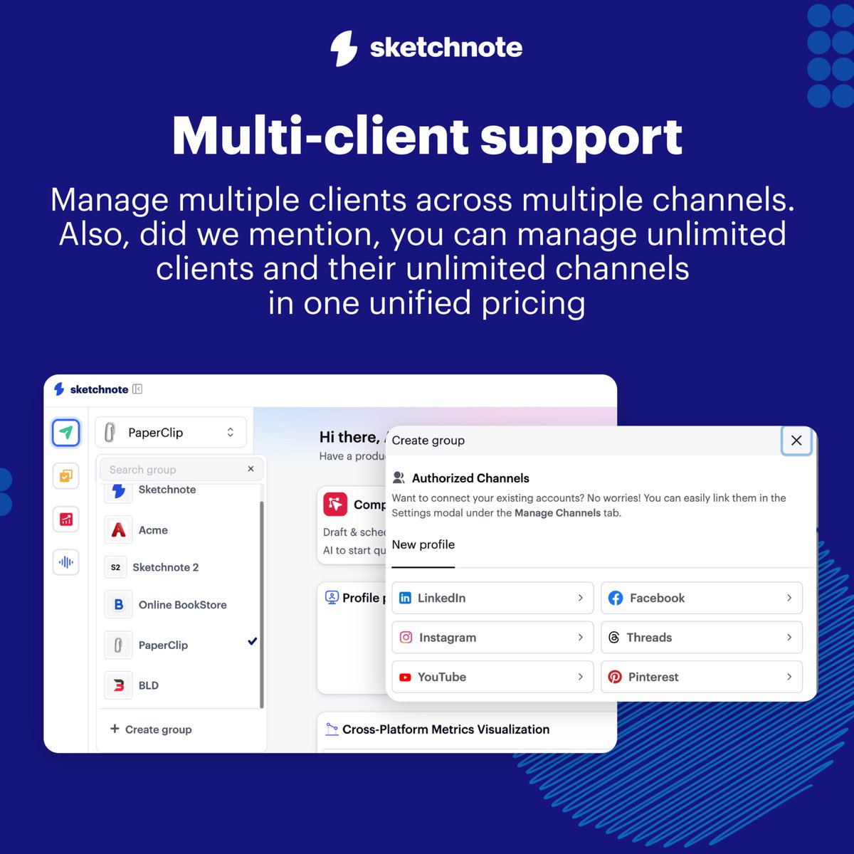 Stop bouncing between social tabs. You're losing the race. 📉

Sketchnote is the all-in-one social powerhouse. Full command over content, analytics, and engagement. One login. Done.

The last social tool you'll ever need. Get power now. 👇

shorturl.at/7Zteg