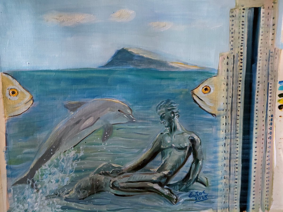 Òleo_ lino
Jugando con las olas
_ Yo soy el pan de vida_declaroʻ Jesùs-
El que a mi viene nunca pasará hambre,y el que en mi cree nunca más volverá a tener sed.
Juan 6:35 
#òleo #painter 
#BuenosDiasMundo