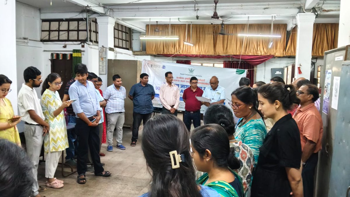 As part of Nesha Mukt Bharat Abhiyan(NMBA),all employees of the FSD ASHOKNAGAR &amp; DO 24 PARGANAS,took a pledge on 28.10.25 to raise awareness and contribute towards creating a drug free society.#NMBA and Nasha Mukt Bharat #FCI# Drug Free India.