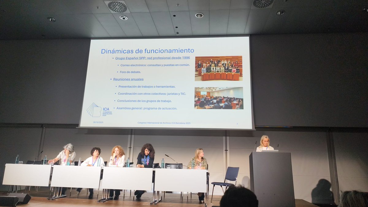 Desde el <a href="/sppica/">Archivos Parlamentar</a> hemos hablado de la historia, el presente y el futuro de nuestro Grupo Español en el #ICABarcelona2025 #ArchivosParlamentarios <a href="/ICArchiv/">ICA - International Council on Archives</a> Gracias por venir a compartir con nosotros nuestra experiencia 🔝