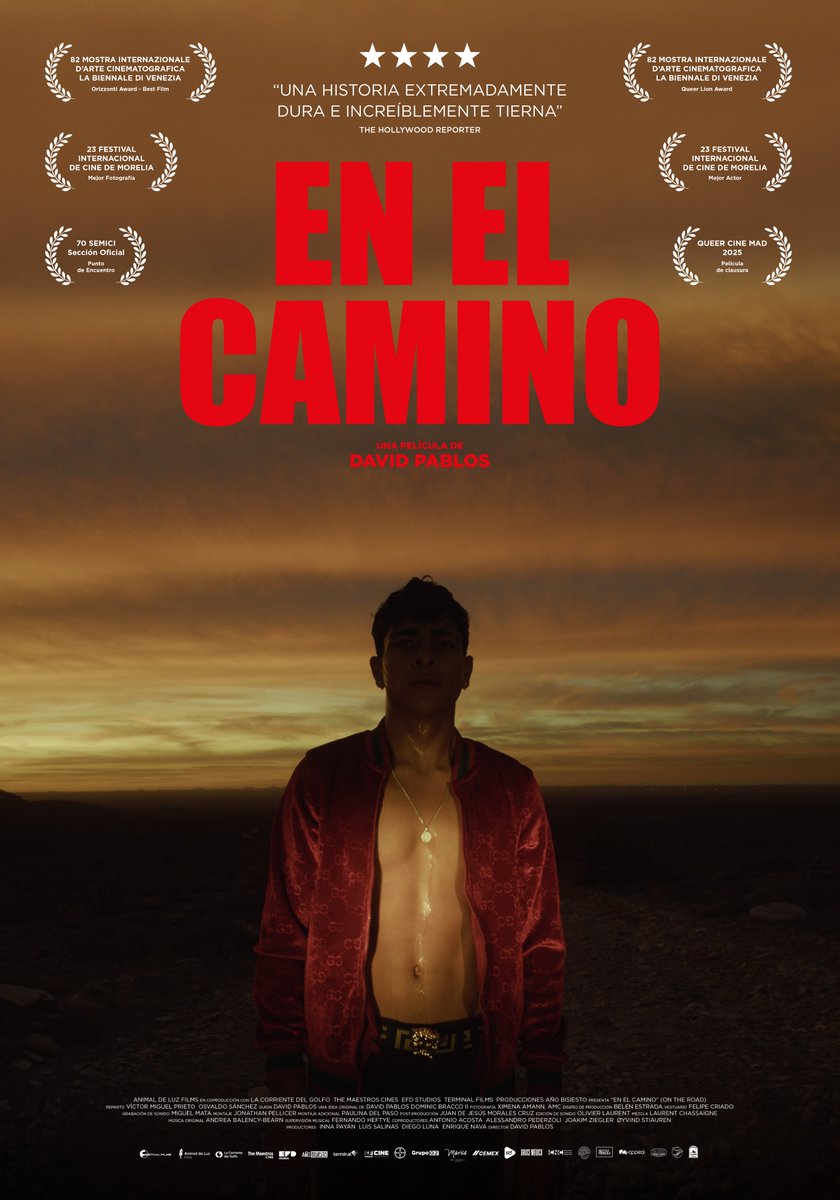 🎬 #EnElCamino de David Pablos llega a la <a href="/SEMINCI/">SEMINCI | Festival de Cine</a>.
Una road movie sobre dos hombres que viajan entre el desierto y su propio pasado.
👉 Puedes ver los horarios y detalles completos aquí: 
seminci.com/peliculas/en-e…
#SEMINCI #CineMexicano #DavidPablos