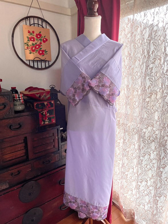 くま。様♡ オーダー半襦袢 椿さんの襦袢